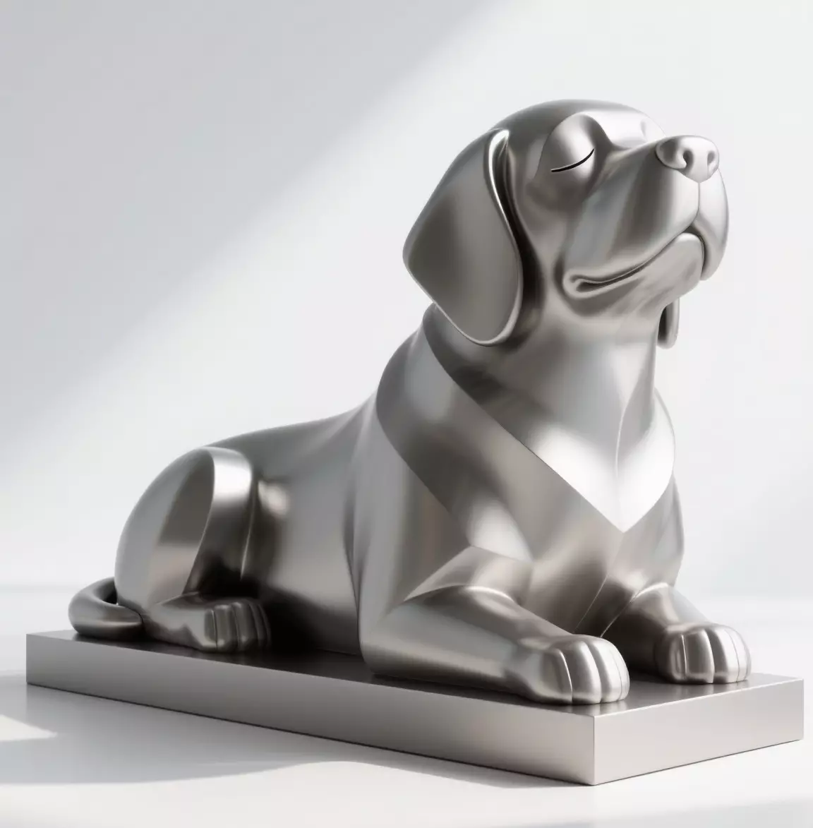Dog Art Sculpture 3D print model_0