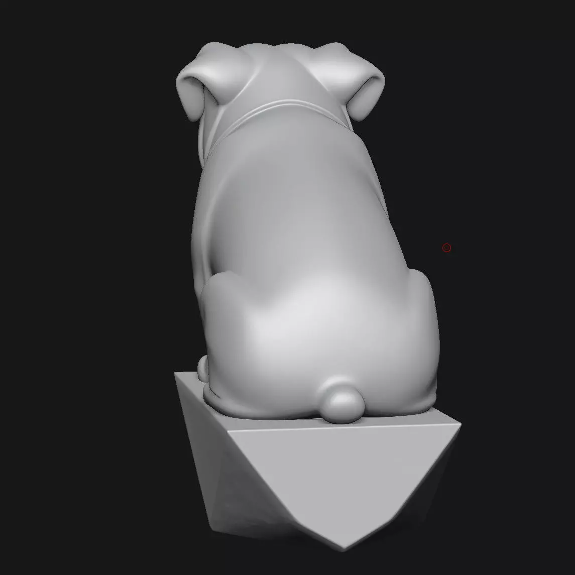 Bull Terrier Art Sculpture 3D print model_4