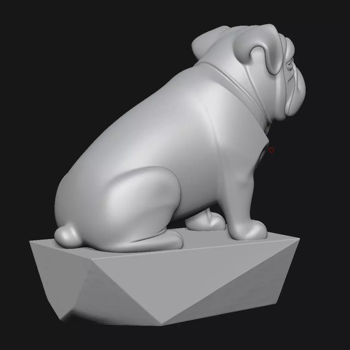 Bull Terrier Art Sculpture 3D print model_3