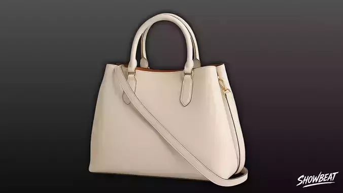 Cream Minimal Tote Bag