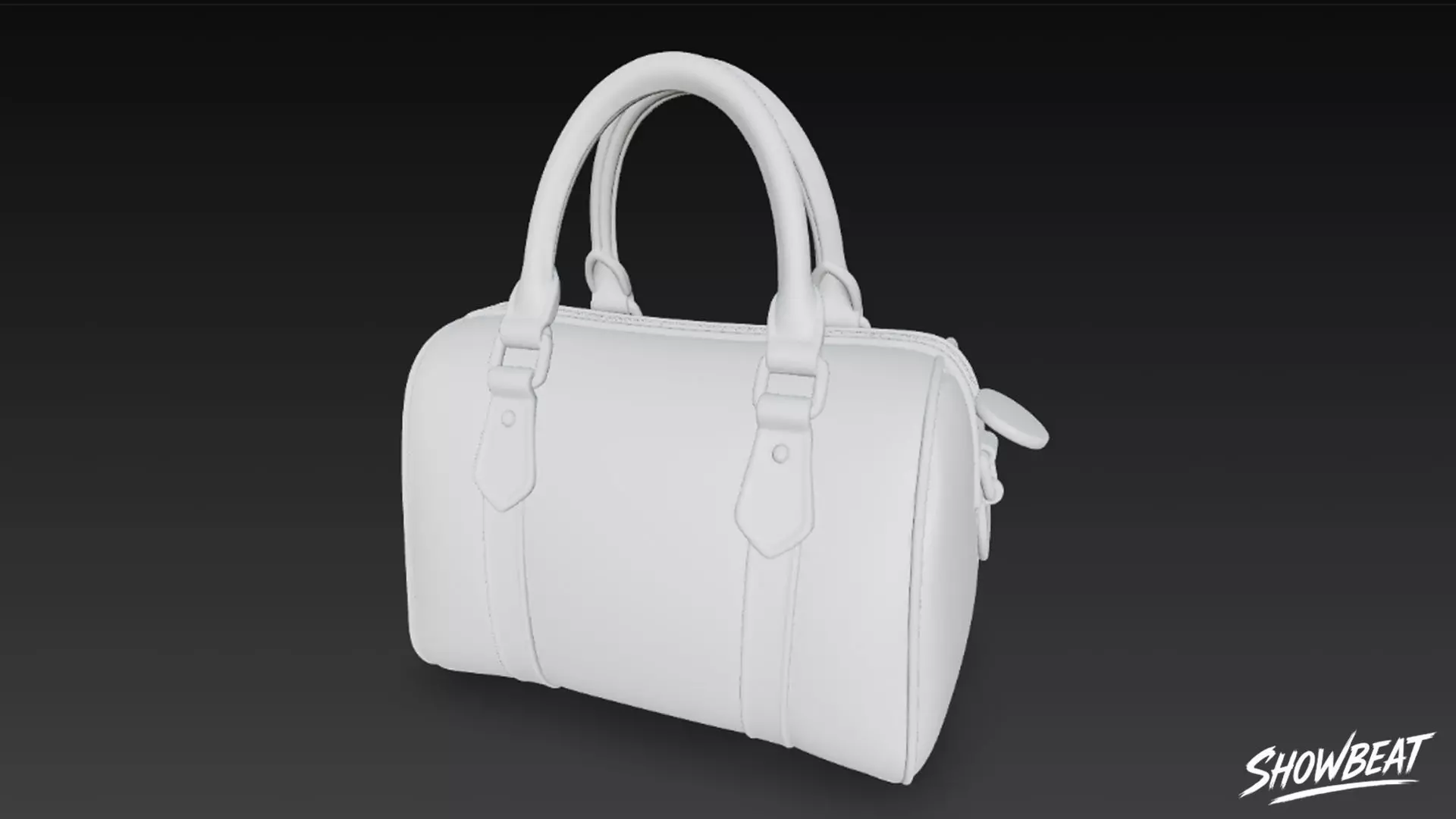 Plaid Pattern Duffel Bag Low-poly 3D model_8