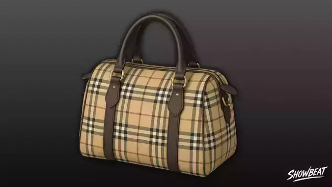 Plaid Pattern Duffel Bag