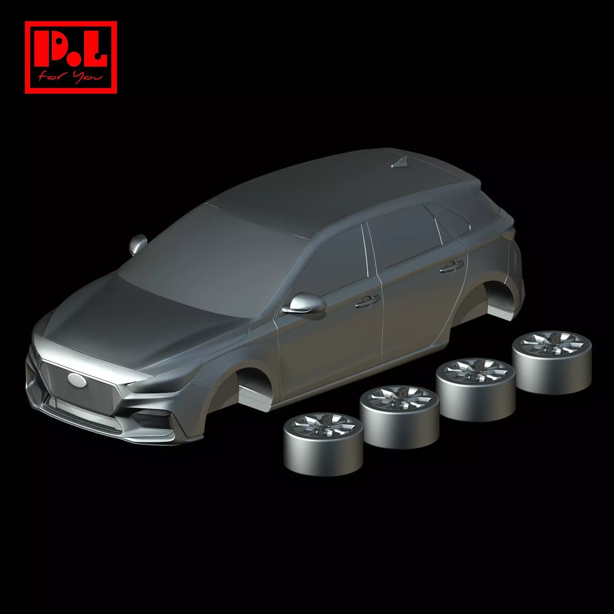 Hyundai i30 3rd Gen N-Line 2016 3D print model