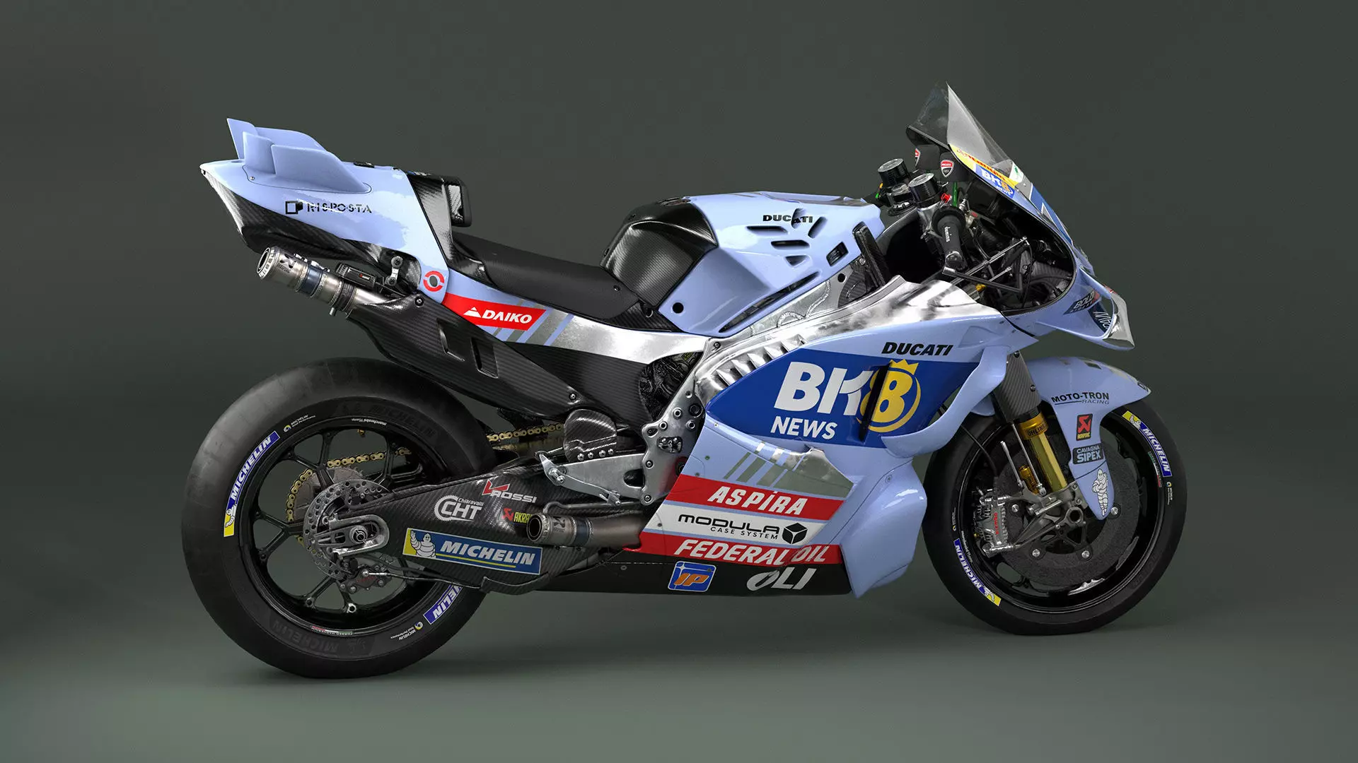 MotoGP Greseni Ducati Low-poly 3D model_5