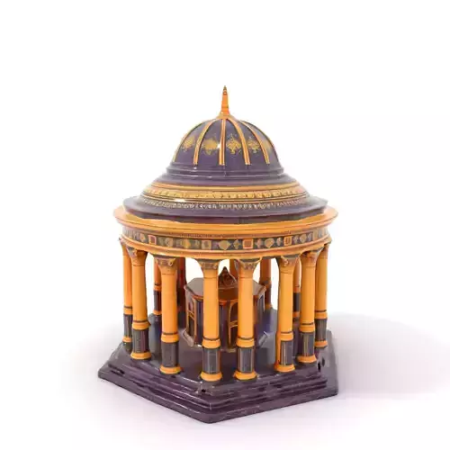 Ornate Golden Pavilion model pack Low-poly 3D model