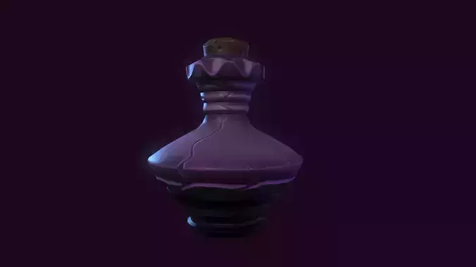 Potion Bottle low-poly Low-poly 3D model