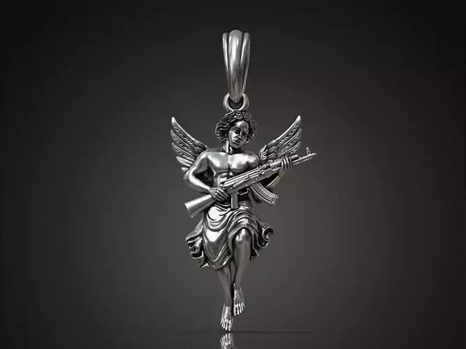Angel defender pendant