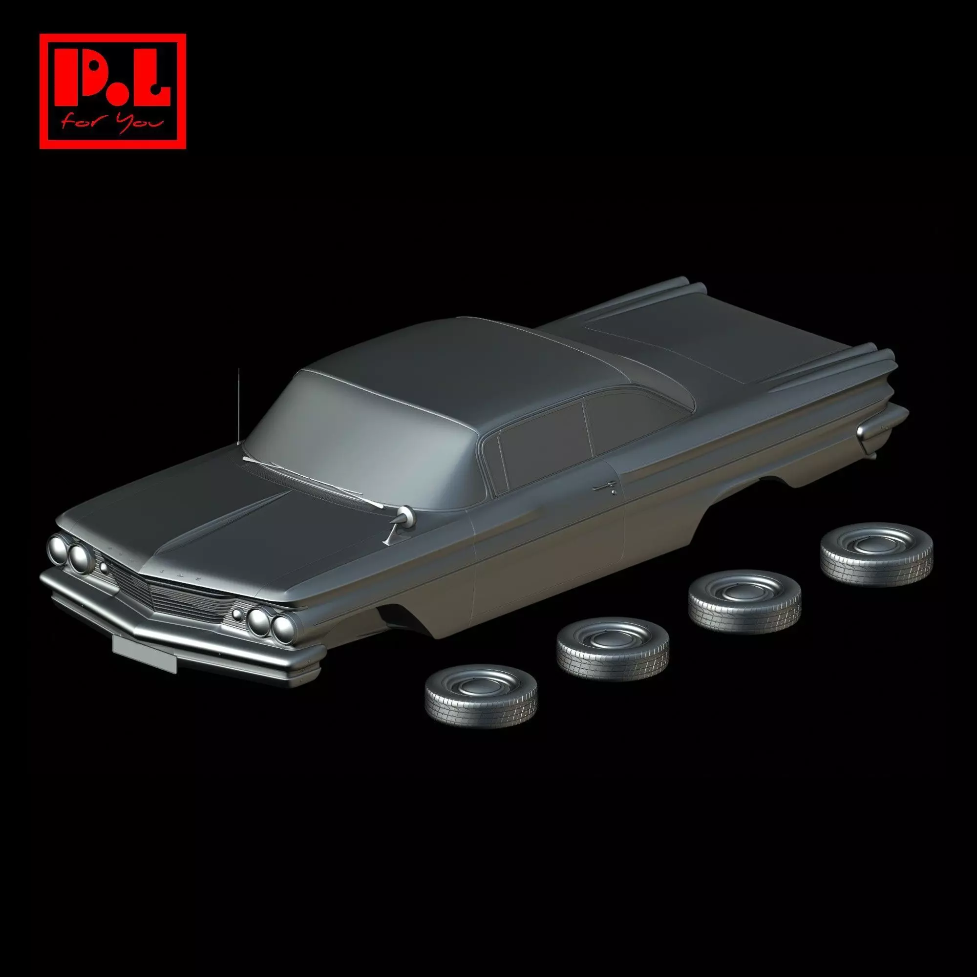 Pontiac Catalina 1960 3D print model