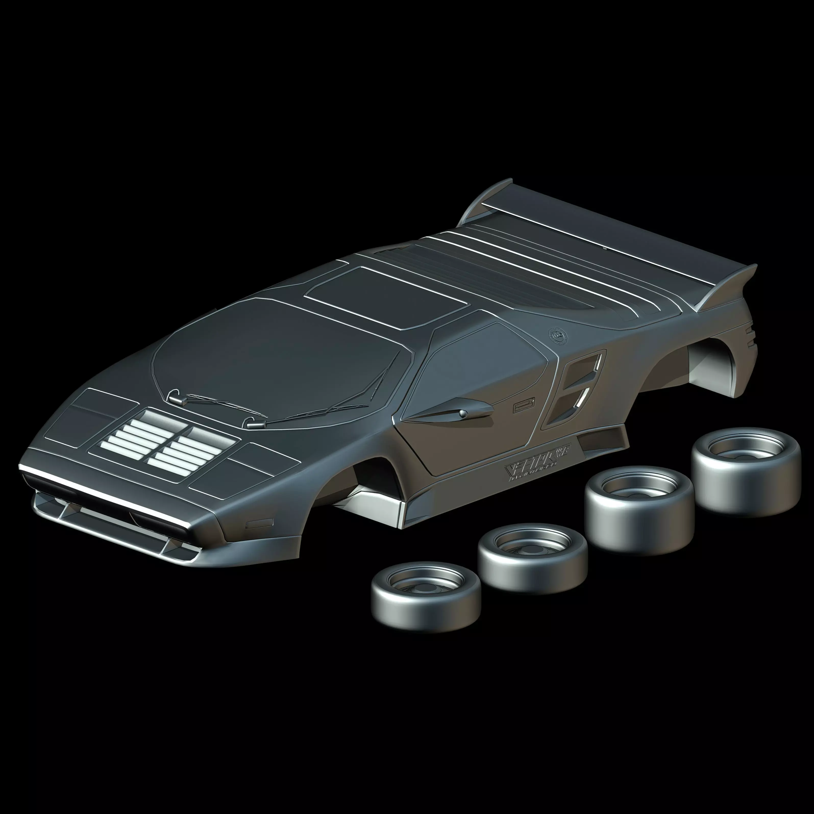 Vector W8 Twin Turbo 1993 3D print model_0