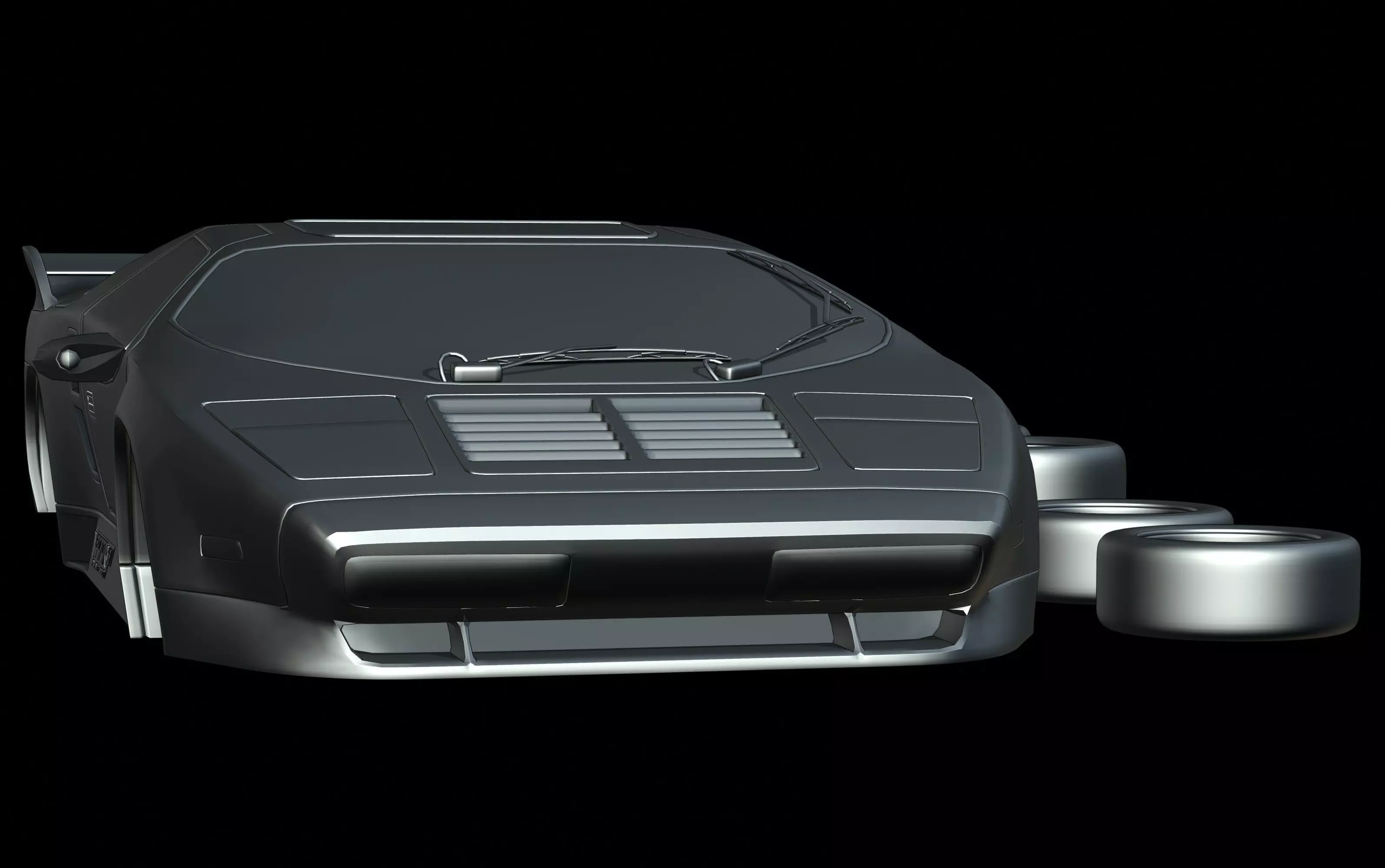 Vector W8 Twin Turbo 1993 3D print model_6