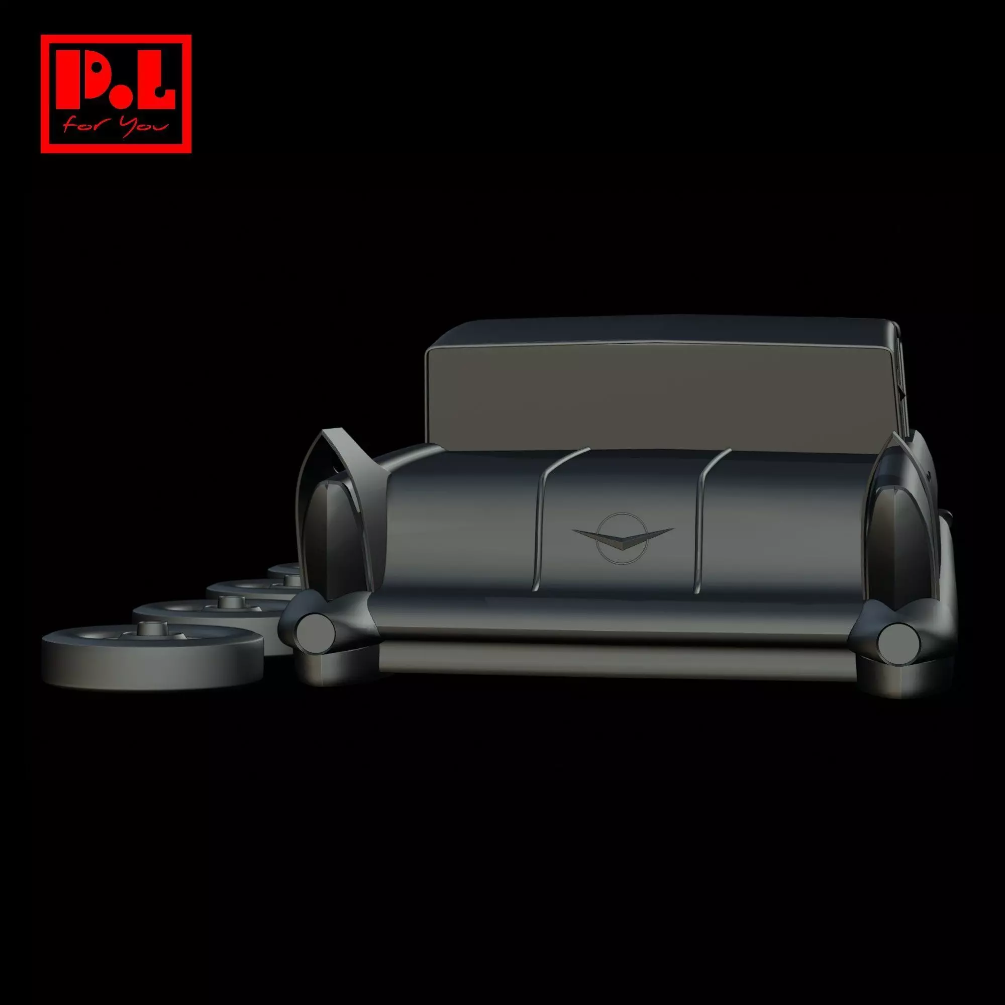 Packard Predictor 1956 3D print model_3