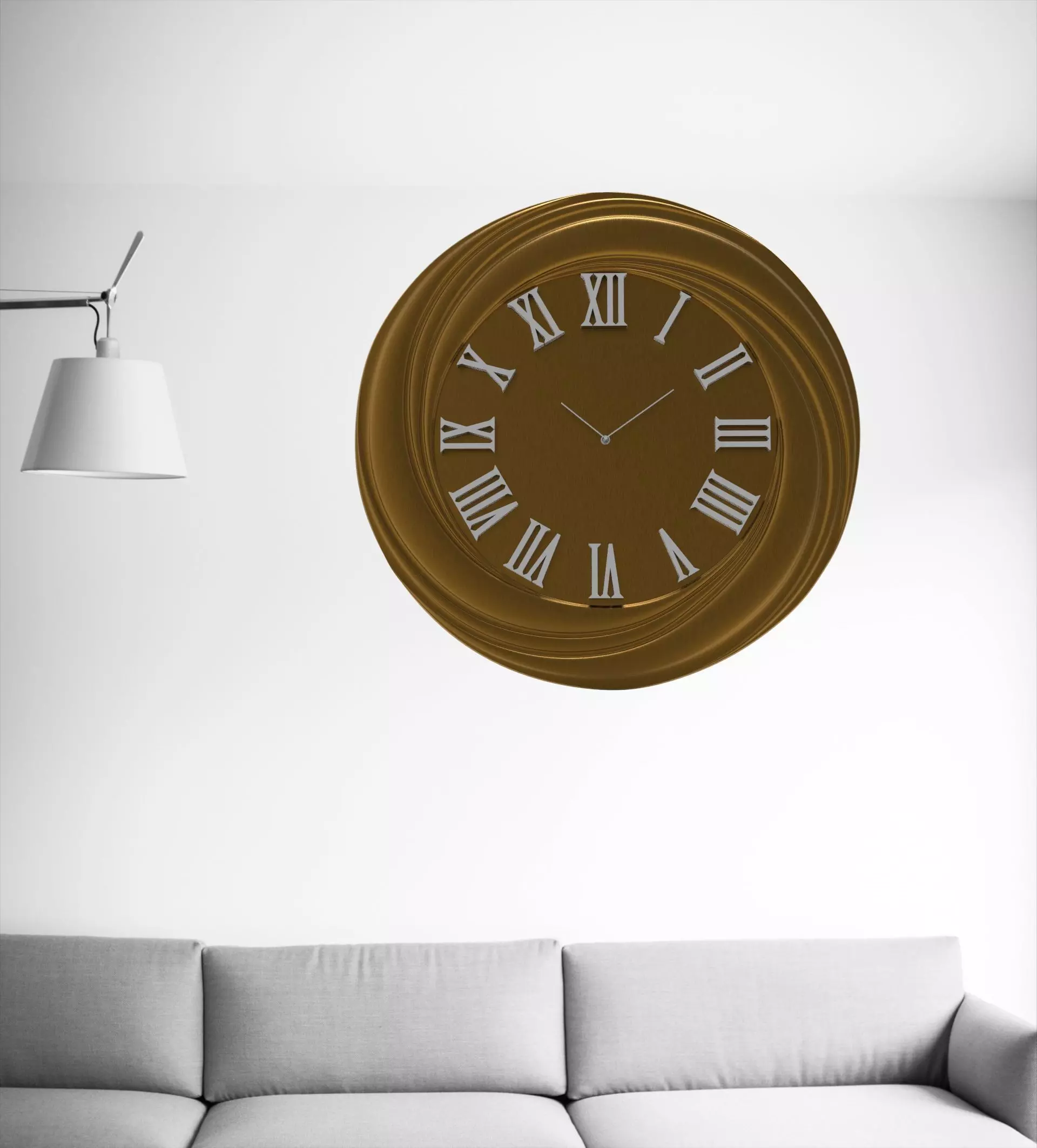 60cm Wall Clock  3D print model_0