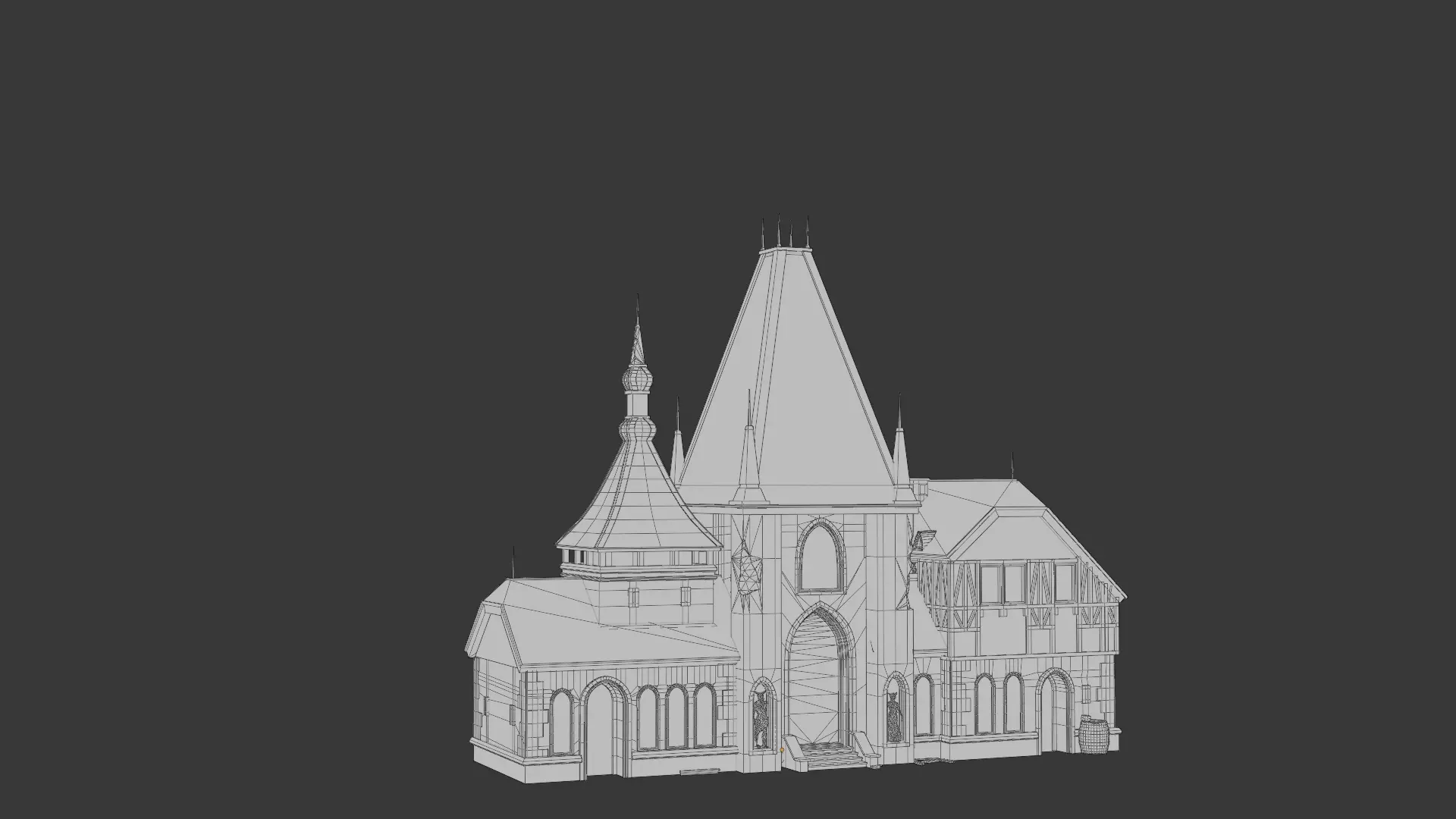 Dark Fantasy House MD A 3D model_1
