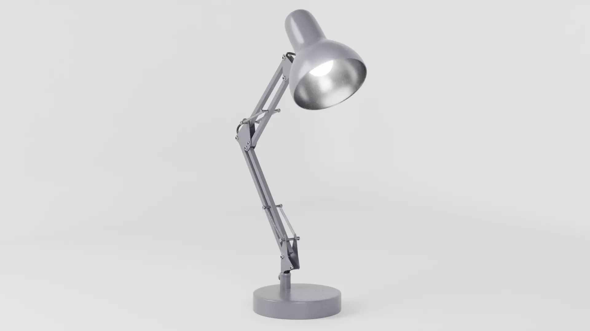 Desk Lamp Flexo Titanium - PBR metal desk lamp 3D model