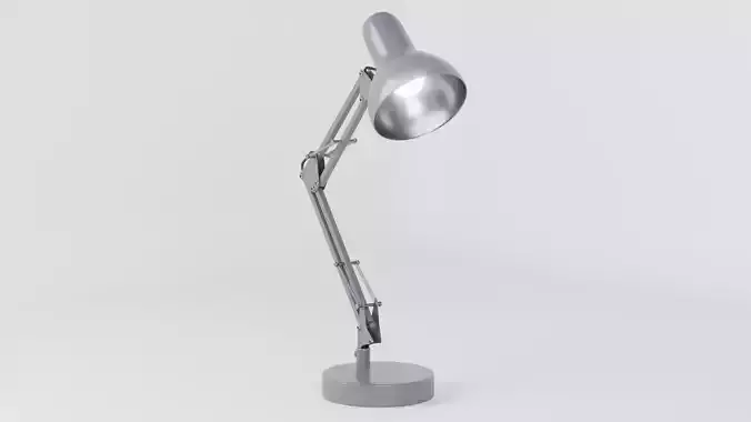 Desk Lamp Flexo Titanium - PBR metal desk lamp 3D model
