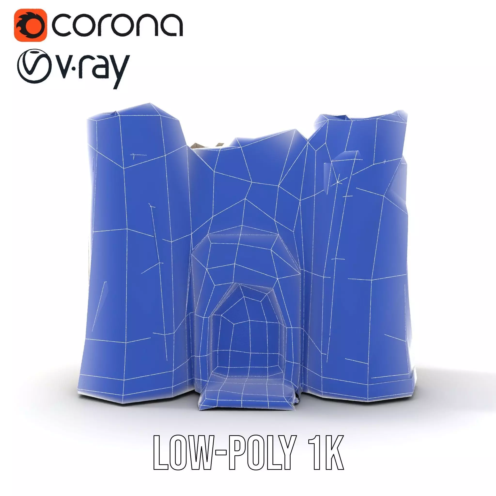 Stone Fortress Tower model pack Low-poly 3D model_28