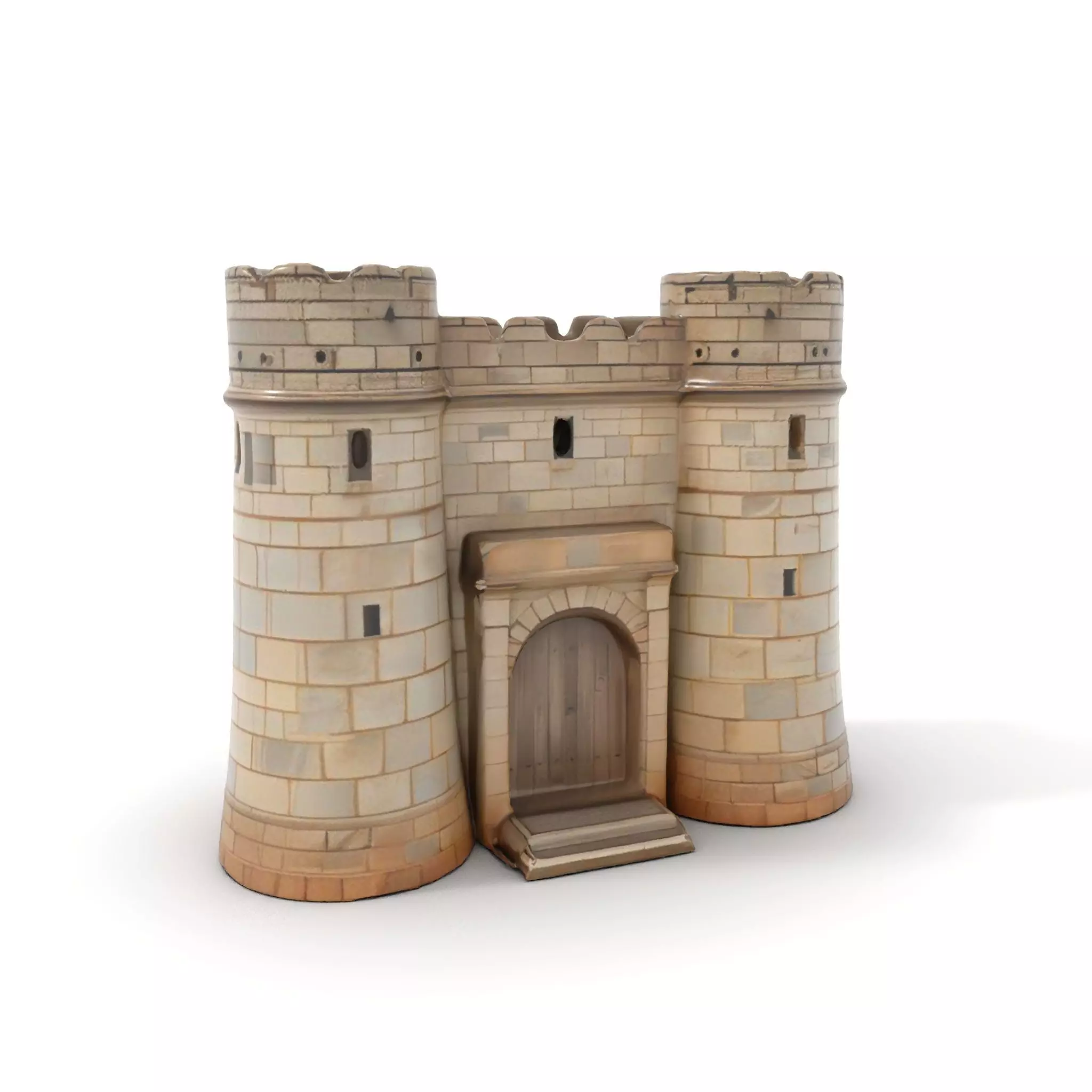 Stone Fortress Tower model pack Low-poly 3D model_0