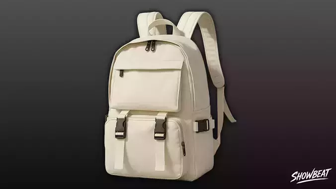 Ivory Buckle Backpack