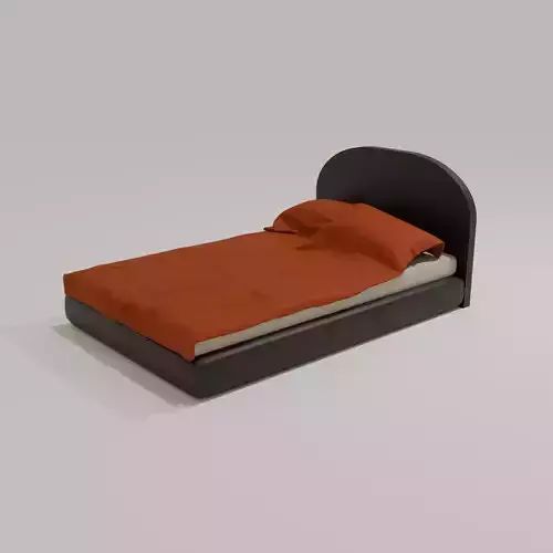 Modern Single Bed with Blanket - Minimalist Bedroom Furniture
