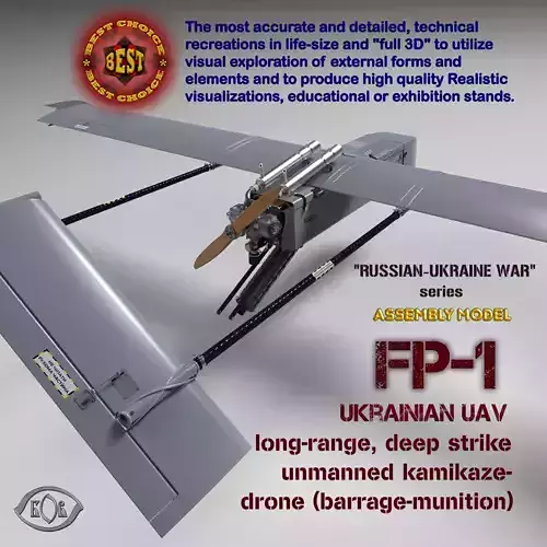 Ukrainian UAV  FP1 long range deep strike air drone Fire Point  