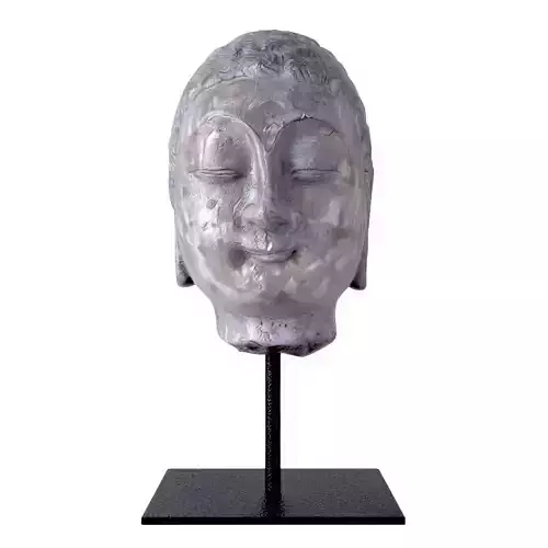 Antique Stone Buddha Head