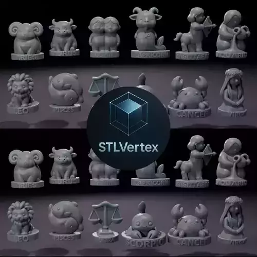 Chibi Zodiac Sign Candle Collection