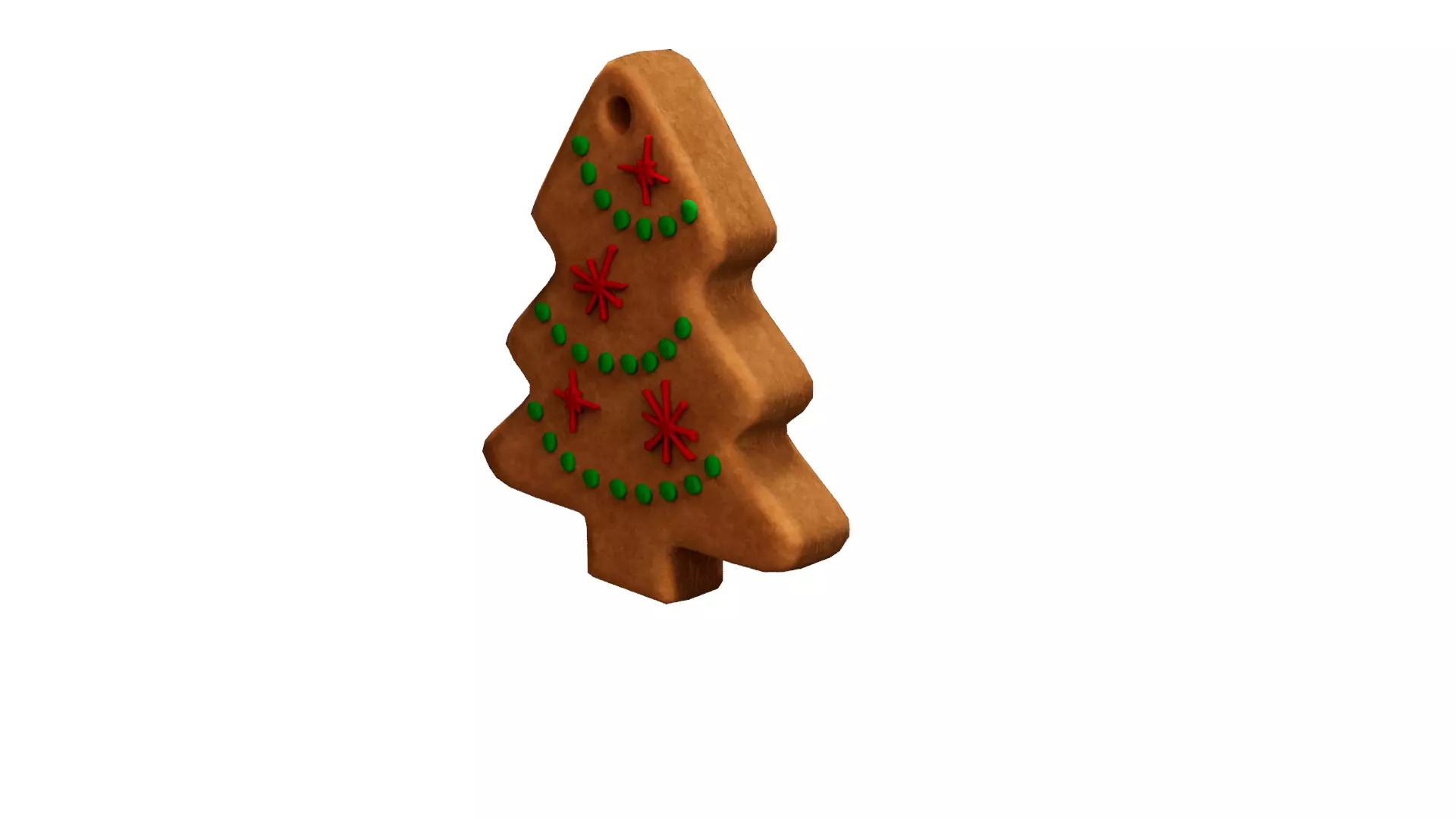 Gingerbread Christmas tree 3D model_1