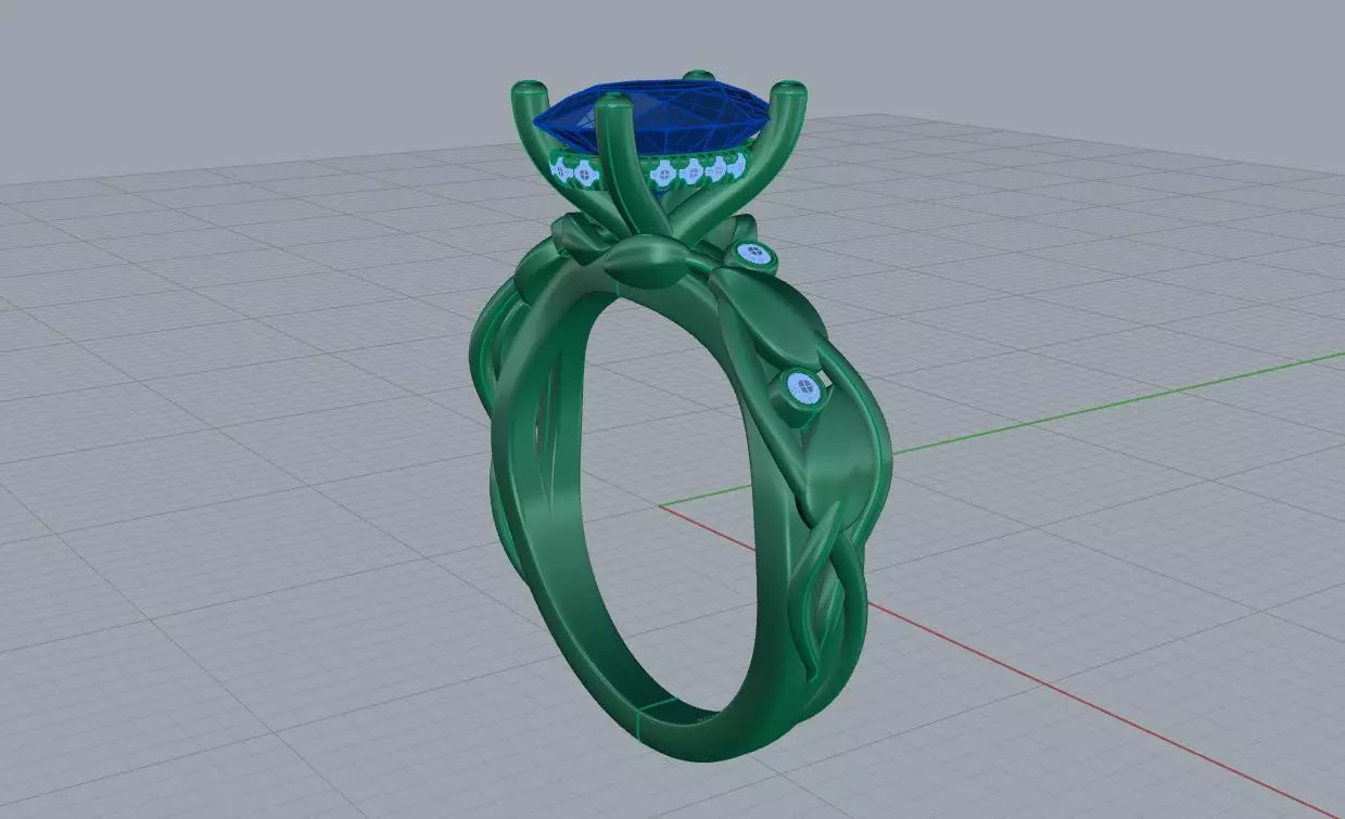 Nice ring 0001 3D print model_3
