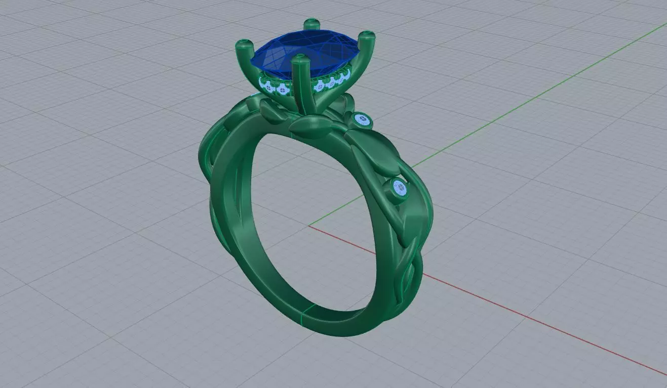 Nice ring 0001 3D print model_2