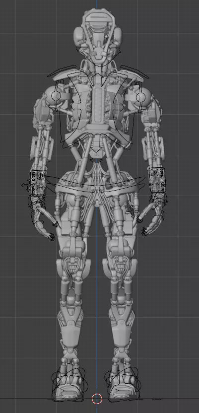 Robot Sci-Fi 3D model_10