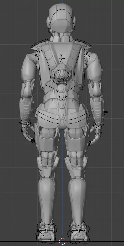 Robot Sci-Fi 3D model_8