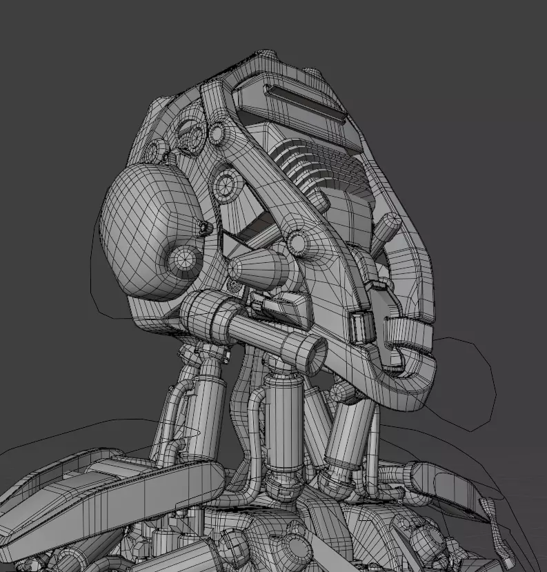 Robot Sci-Fi 3D model_12