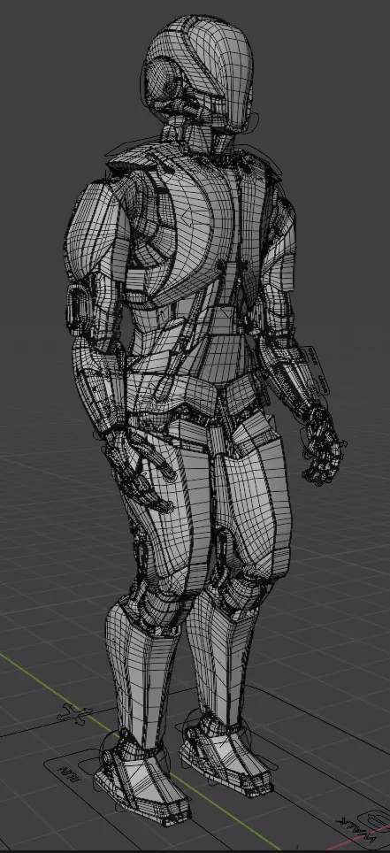 Robot Sci-Fi 3D model_14