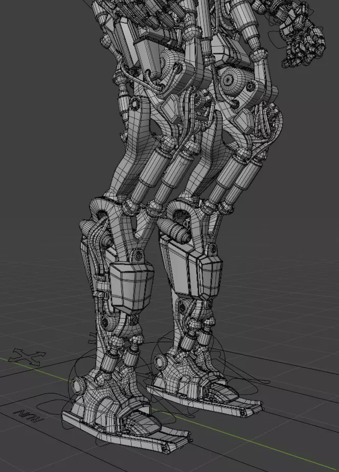 Robot Sci-Fi 3D model_15