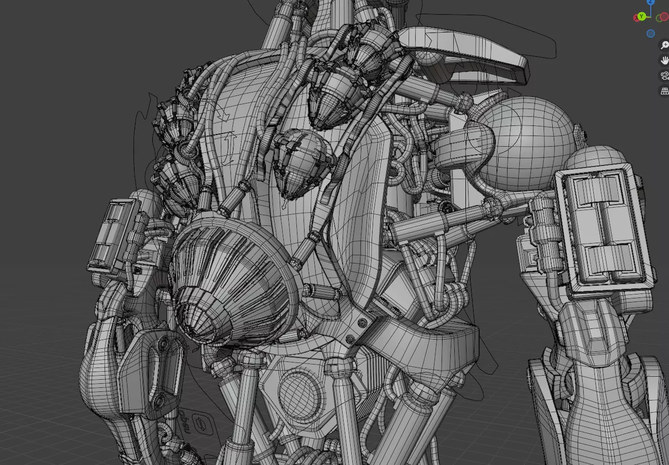 Robot Sci-Fi 3D model_16