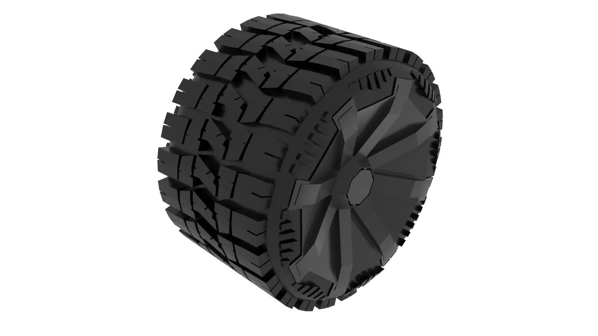 Cybertruck Tire 3D model_16