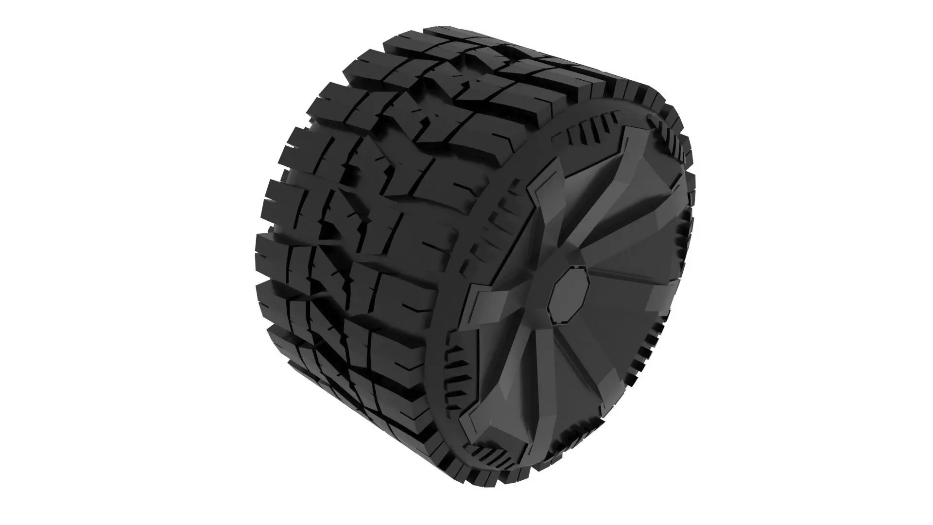 Cybertruck Tire 3D model_11