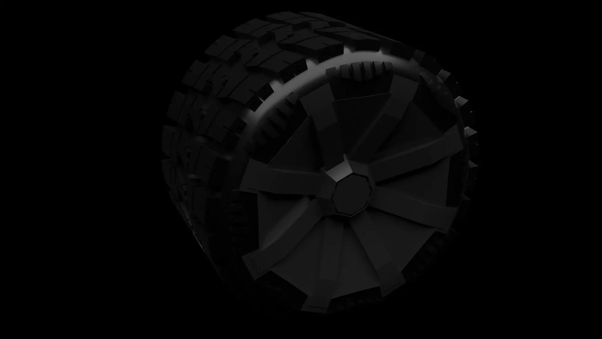 Cybertruck Tire 3D model_10