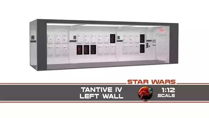 Tantive 4 left wall 1-12 scale Blackseries