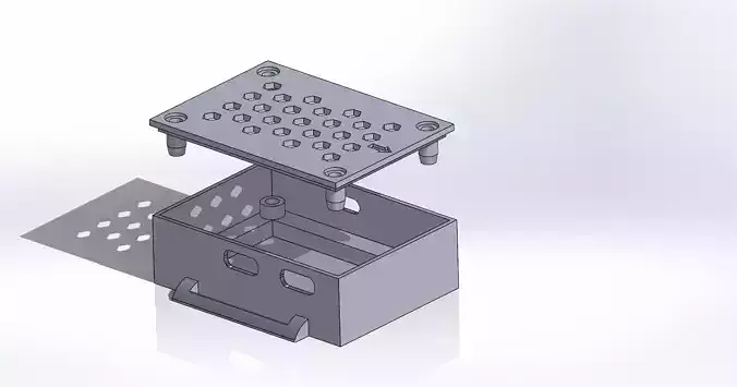 SlimeVR Case for 50x70mm protoboard