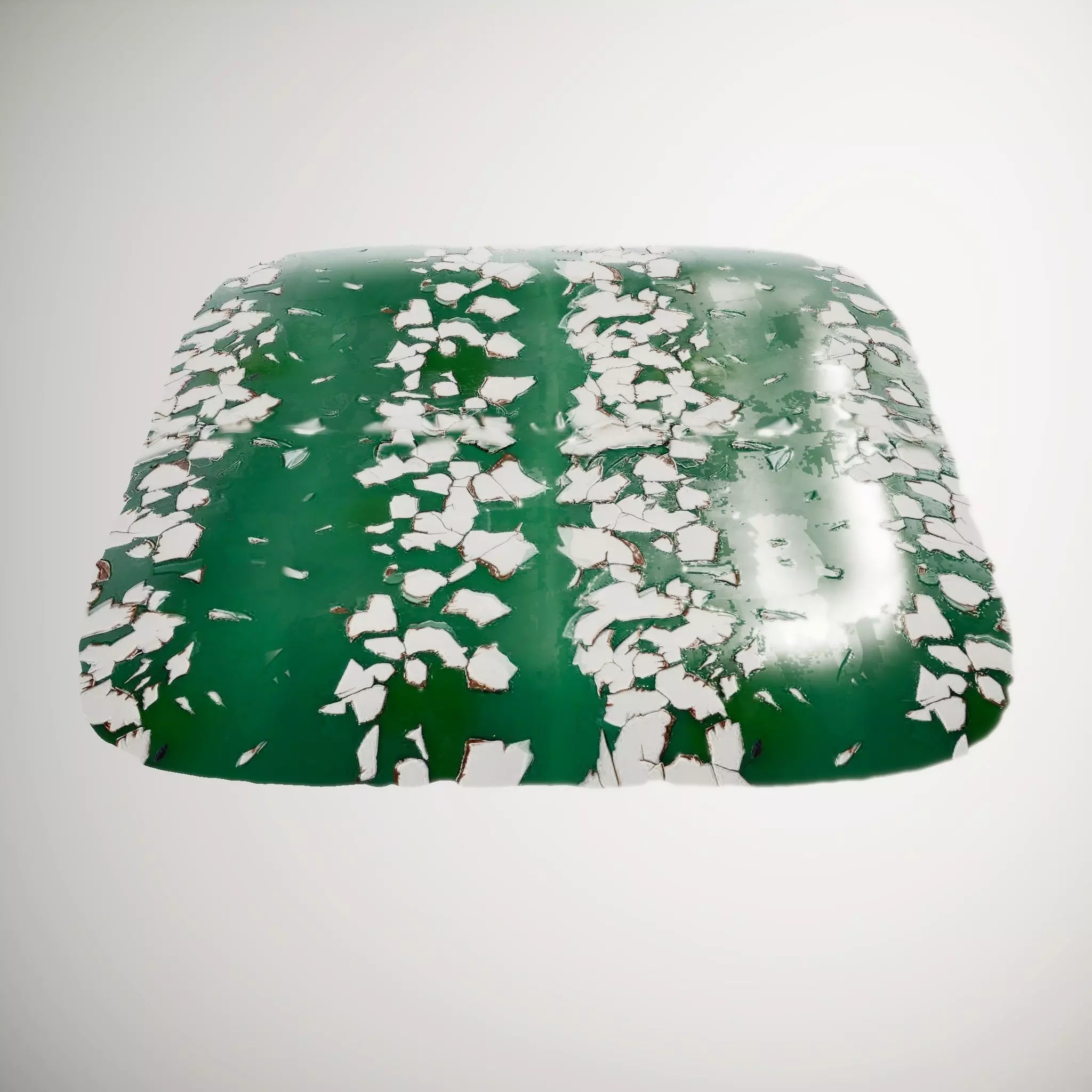 Chipped Paint Green Wall HQ PBR Textures Set Texture_0