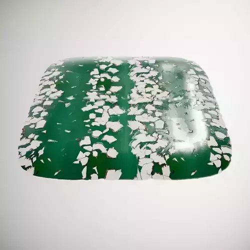 Chipped Paint Green Wall HQ PBR Textures Set