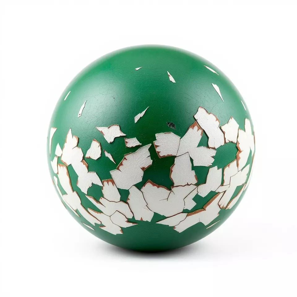 Chipped Paint Green Wall HQ PBR Textures Set Texture_2