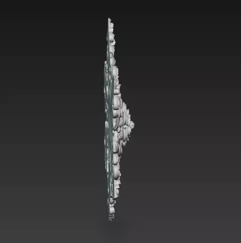 Christmas Star Decorative Medallion 3D Model 3D print model_40