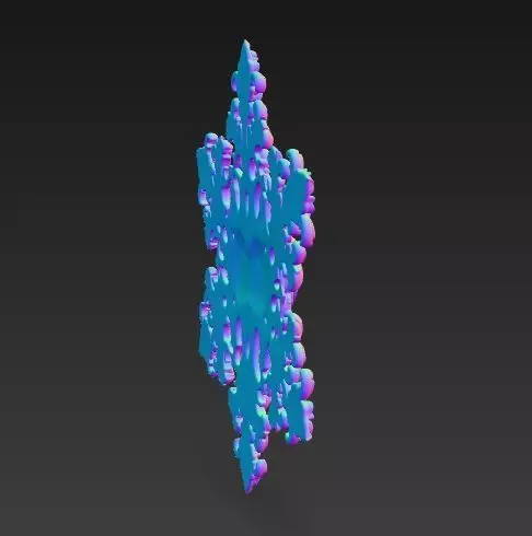 Christmas Star Decorative Medallion 3D Model 3D print model_10