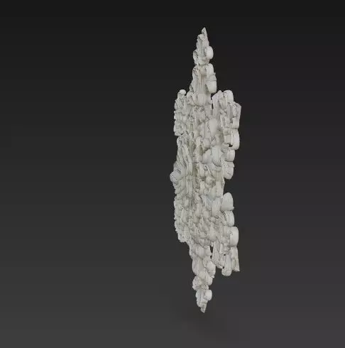 Christmas Star Decorative Medallion 3D Model 3D print model_23