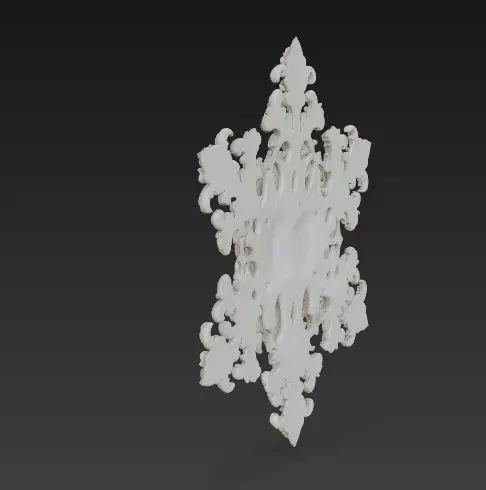 Christmas Star Decorative Medallion 3D Model 3D print model_12