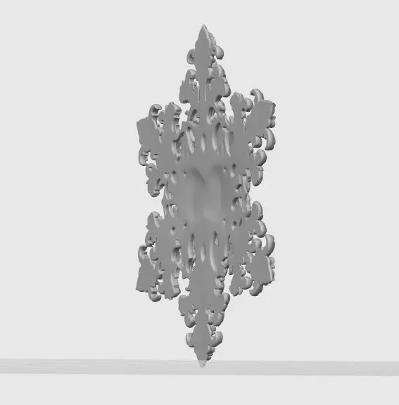 Christmas Star Decorative Medallion 3D Model 3D print model_21