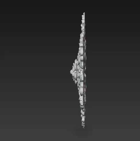 Christmas Star Decorative Medallion 3D Model 3D print model_4