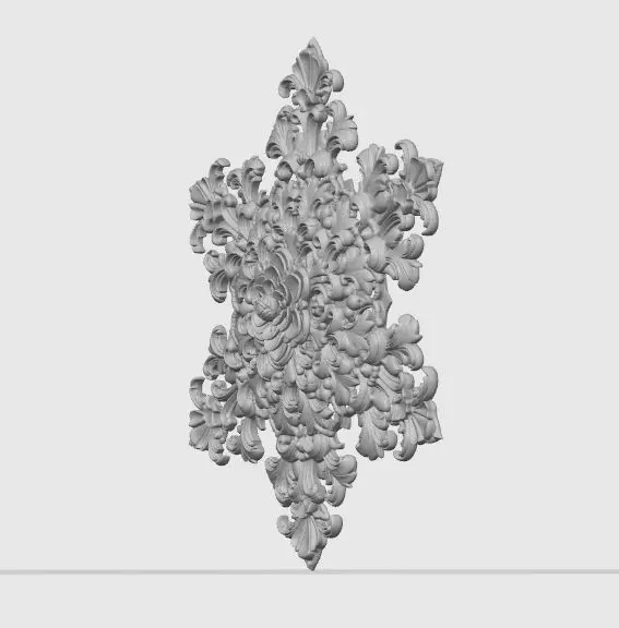 Christmas Star Decorative Medallion 3D Model 3D print model_27